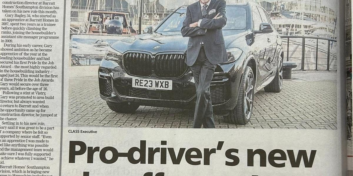 Class Executive Cars featured in the Southern Daily Echo