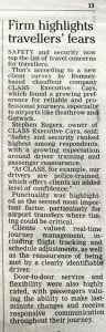 Romsey Advertiser article about Class Executive Cars - april 26